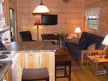 Living room of cabin #3